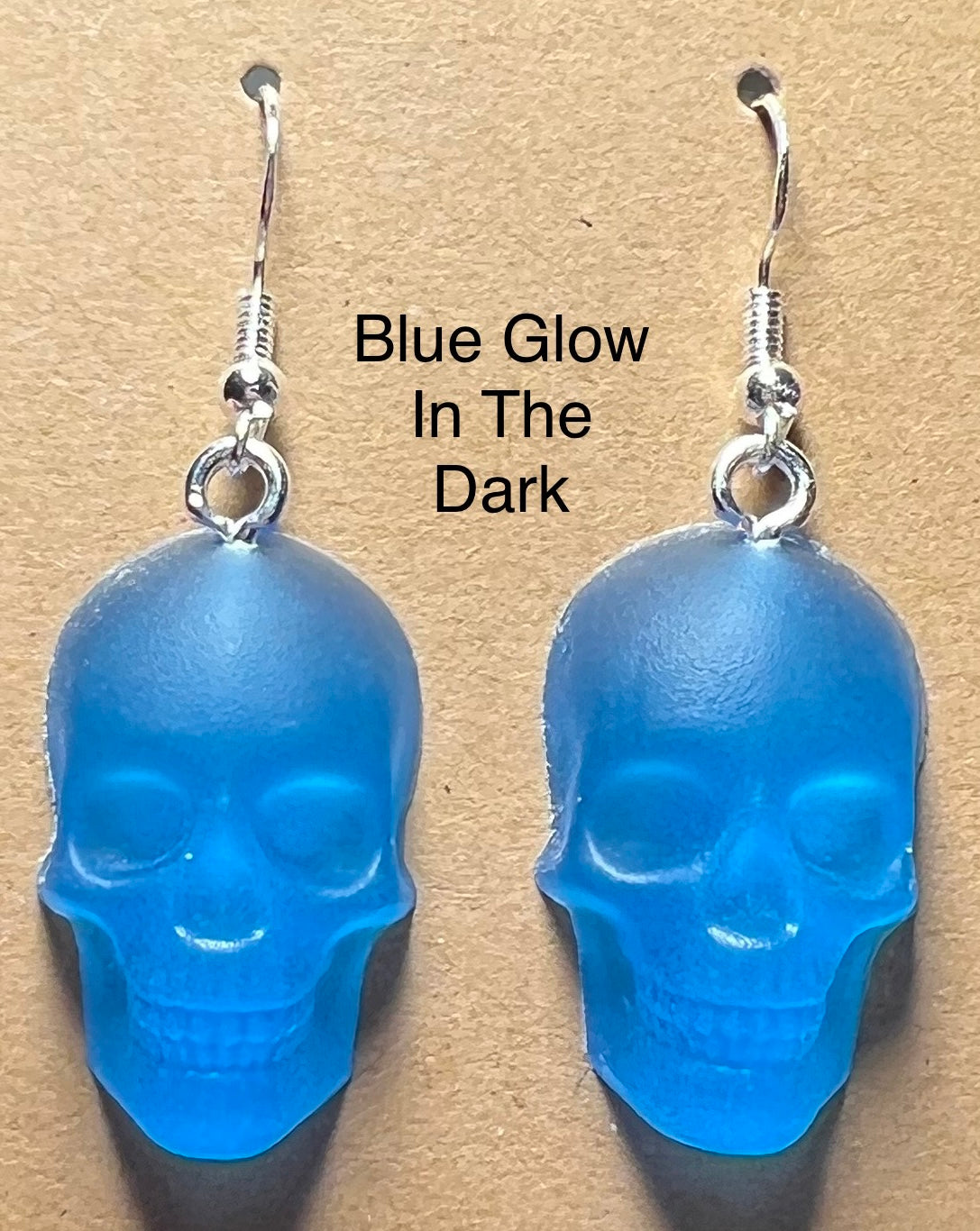 Handmade Colourful Resin Skull Earrings