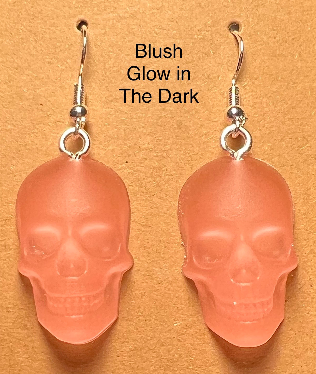 Handmade Colourful Resin Skull Earrings