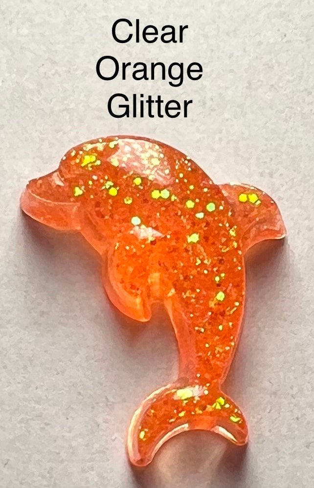 Handmade Colourful Resin Dolphin Earrings