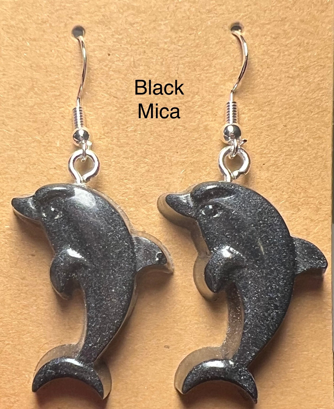 Handmade Colourful Resin Dolphin Earrings