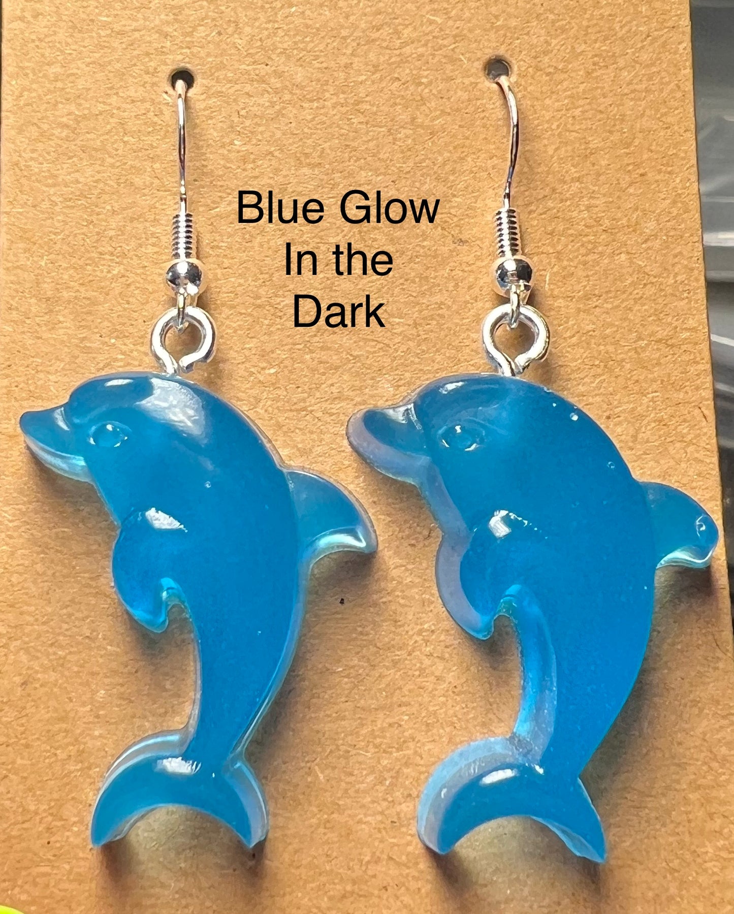 Handmade Colourful Resin Dolphin Earrings