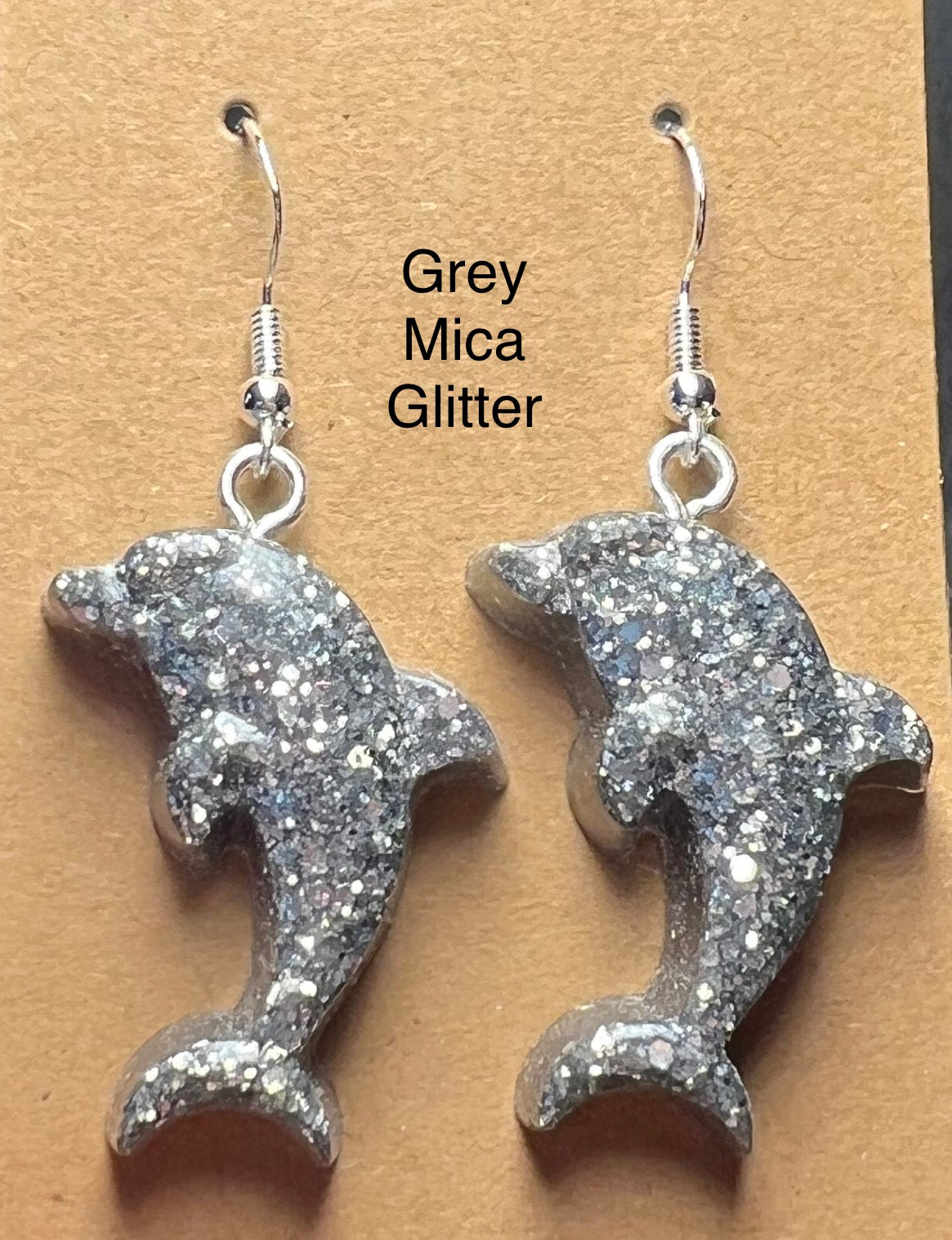 Handmade Colourful Resin Dolphin Earrings