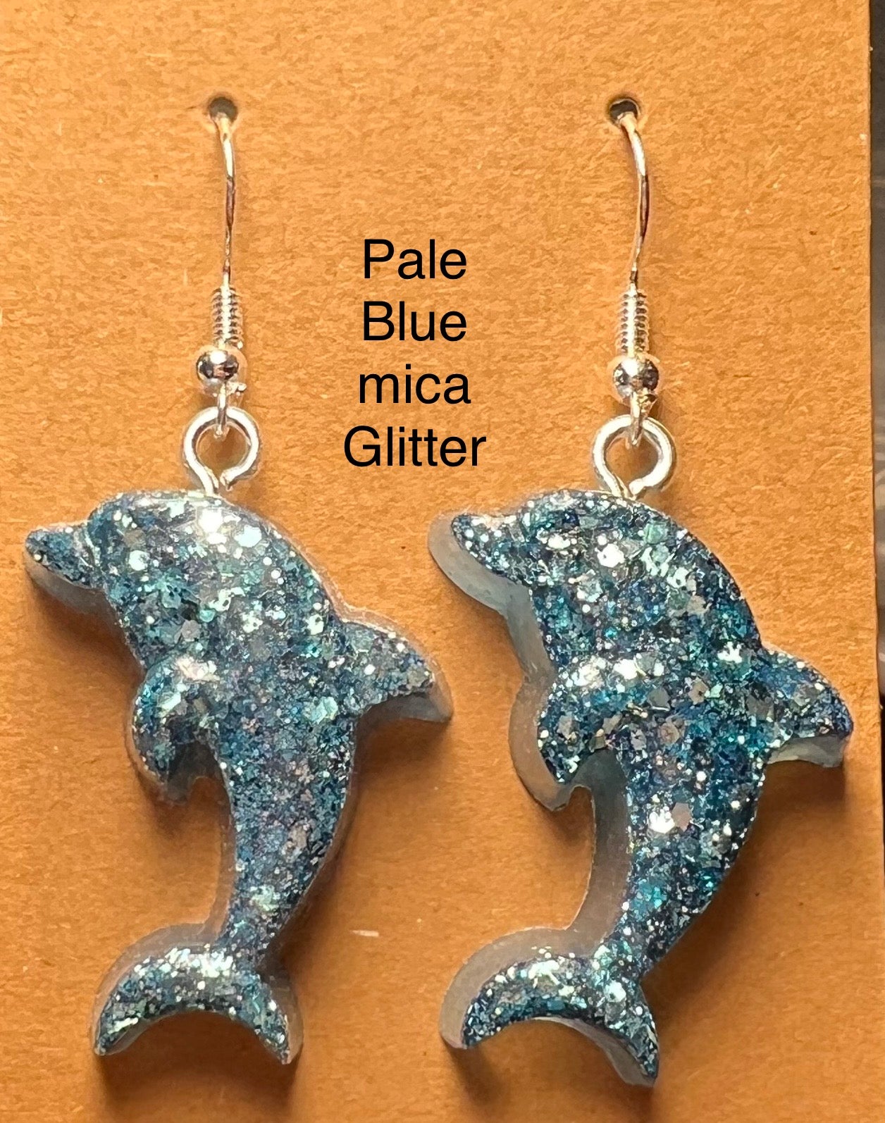 Handmade Colourful Resin Dolphin Earrings