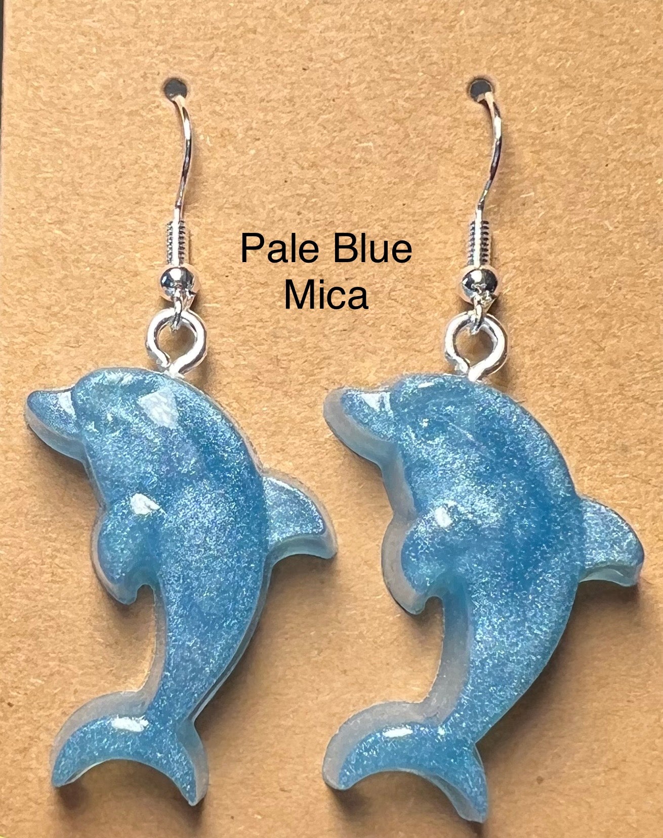 Handmade Colourful Resin Dolphin Earrings