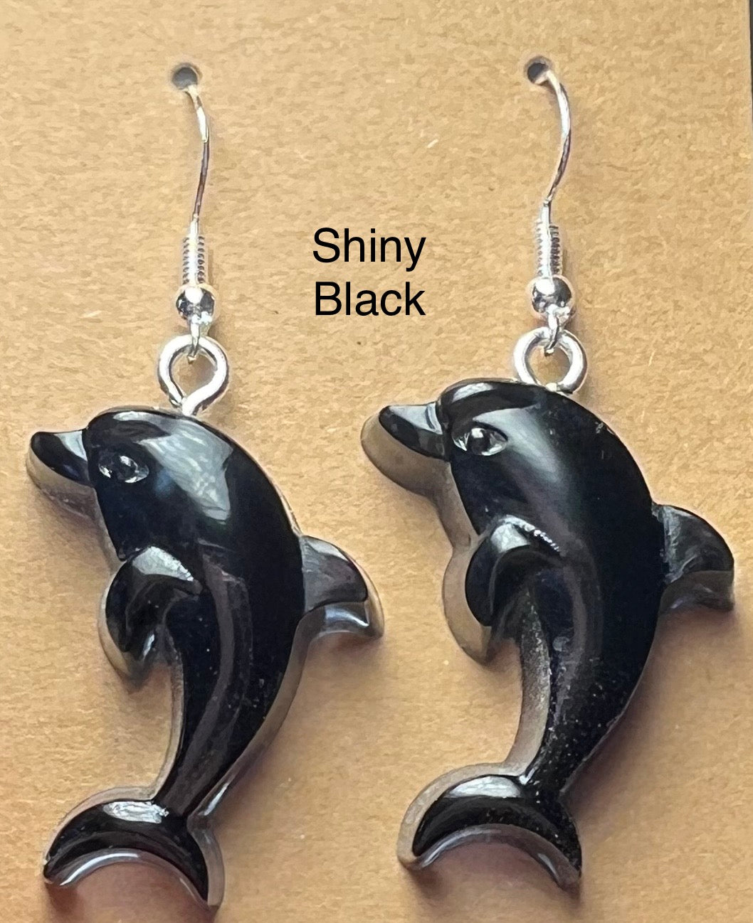 Handmade Colourful Resin Dolphin Earrings