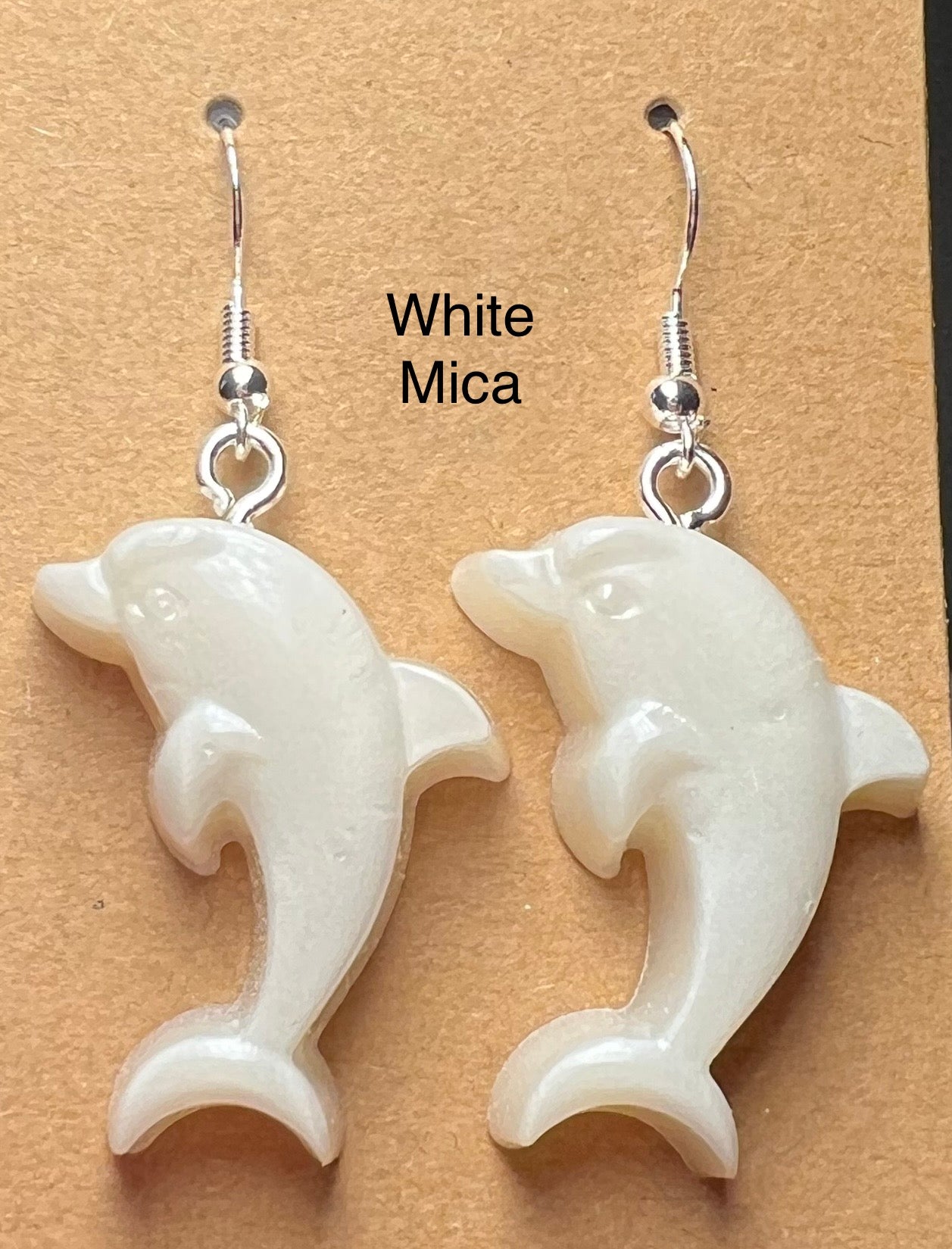 Handmade Colourful Resin Dolphin Earrings