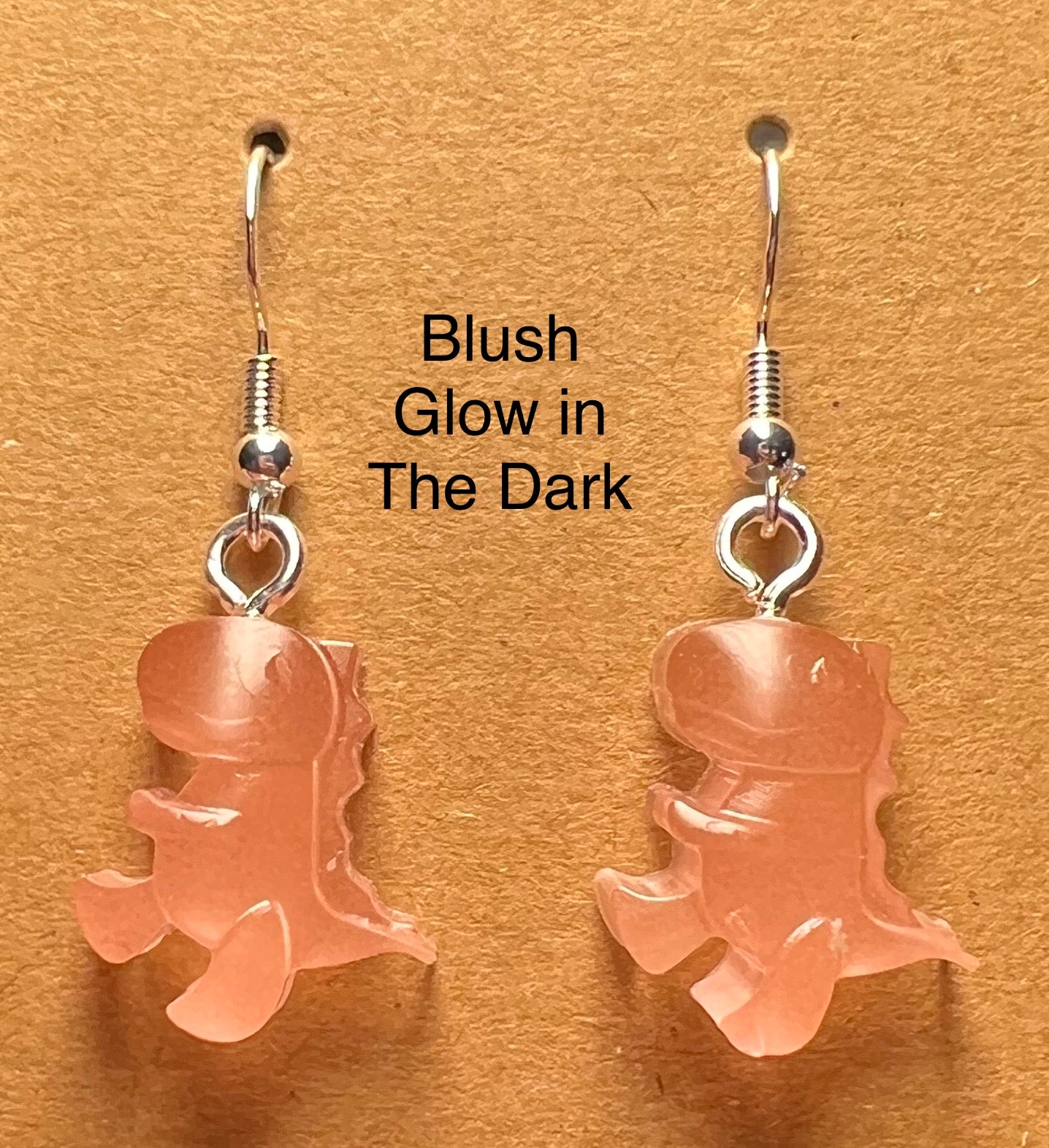 Handmade Colourful Resin T-Rex Earrings