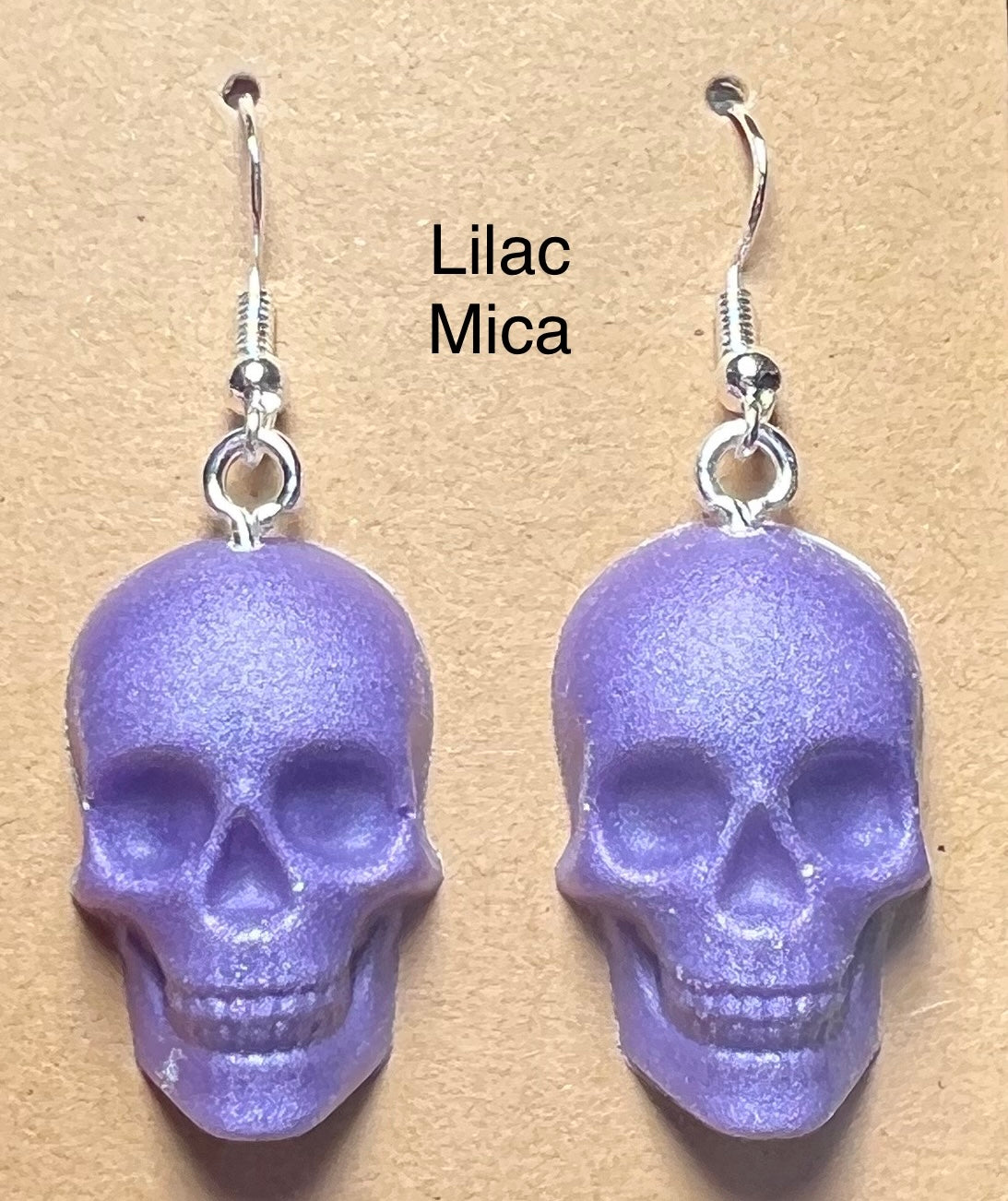 Handmade Colourful Resin Skull Earrings