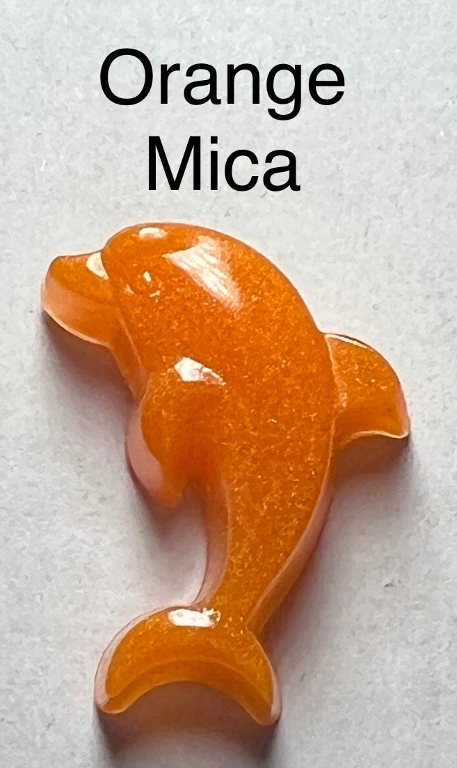 Handmade Colourful Resin Dolphin Earrings