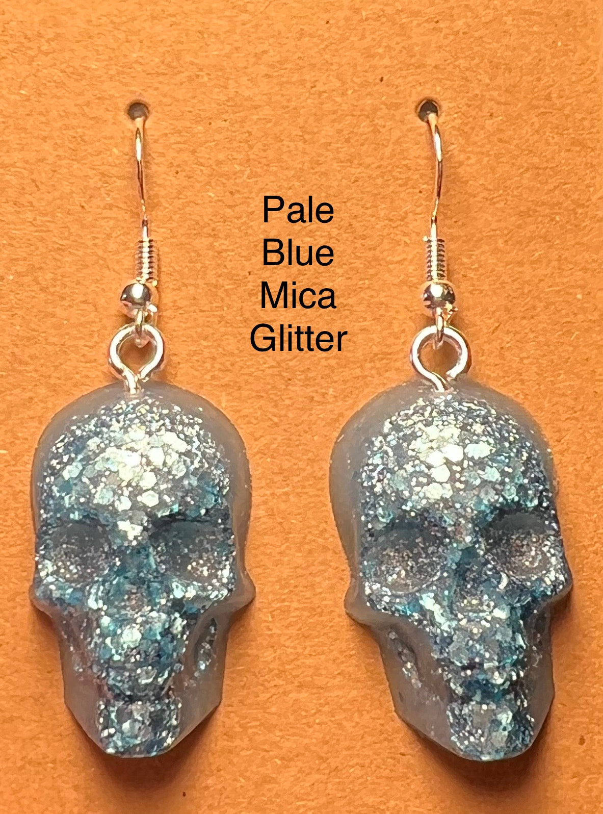 Handmade Colourful Resin Skull Earrings