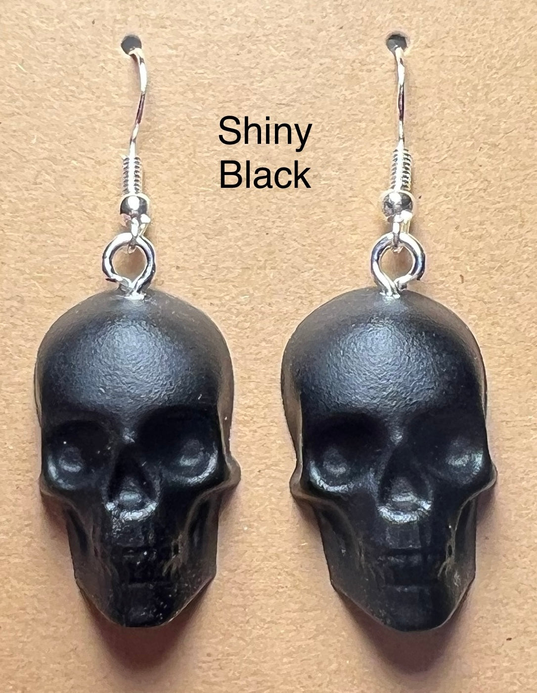 Handmade Colourful Resin Skull Earrings