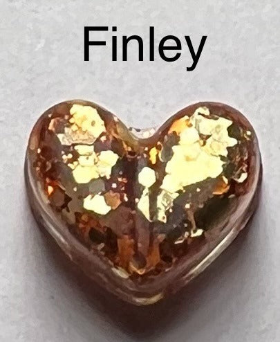 Handmade Glitter and Sequin Heart Earrings
