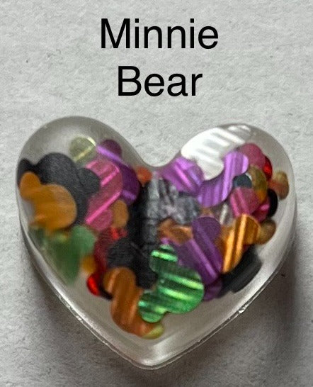Handmade Glitter and Sequin Heart Earrings