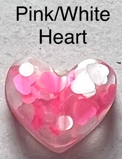 Handmade Glitter and Sequin Heart Earrings